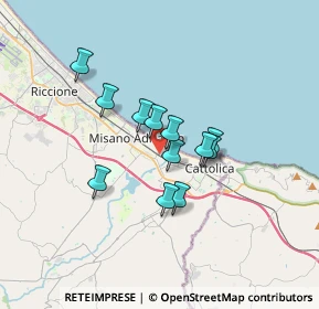 Mappa Via Amerigo Vespucci, 47843 Misano Adriatico RN, Italia (2.47083)