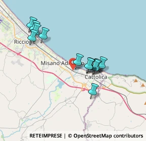 Mappa Via Amerigo Vespucci, 47843 Misano Adriatico RN, Italia (3.28)