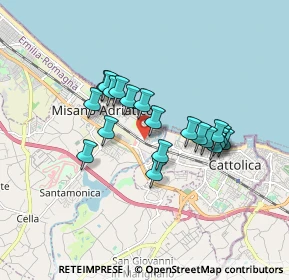 Mappa Via Amerigo Vespucci, 47843 Misano Adriatico RN, Italia (1.416)