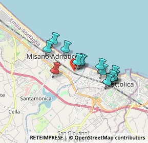 Mappa Via Amerigo Vespucci, 47843 Misano Adriatico RN, Italia (1.42)