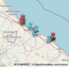 Mappa Via Nelson, 47843 Misano Adriatico RN, Italia (13.28467)