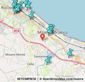 Mappa 47843 Misano Adriatico RN, Italia (2.86867)