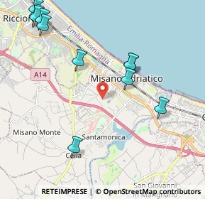 Mappa 47843 Misano Adriatico RN, Italia (2.61818)