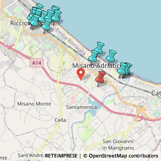 Mappa 47843 Misano Adriatico RN, Italia (3.0455)