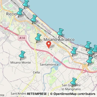 Mappa 47843 Misano Adriatico RN, Italia (3.13417)