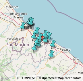 Mappa 47843 Misano Adriatico RN, Italia (9.72211)
