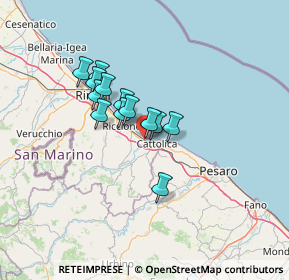 Mappa Via del Ciglio, 47843 Misano Adriatico RN, Italia (9.68538)