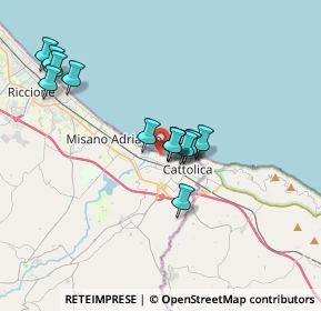 Mappa Via Padova, 47841 Cattolica RN, Italia (3.09214)