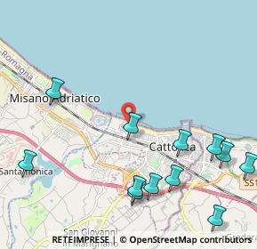 Mappa Via Padova, 47841 Cattolica RN, Italia (2.71833)