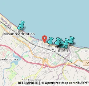 Mappa Via Padova, 47841 Cattolica RN, Italia (1.62077)