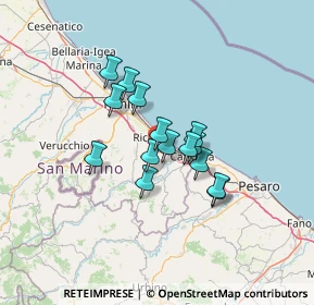 Mappa Via Dalla Chiesa, 47843 Misano Adriatico RN, Italia (9.548)