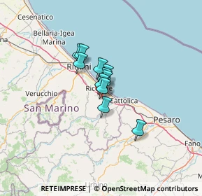 Mappa Via Dalla Chiesa, 47843 Misano Adriatico RN, Italia (6.84545)