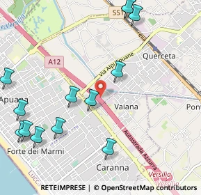 Mappa Autostrada Azzurra, 55047 Forte dei Marmi LU, Italia (1.35385)