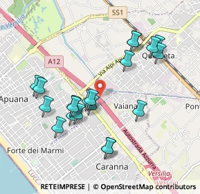 Mappa Autostrada Azzurra, 55047 Forte dei Marmi LU, Italia (0.966)