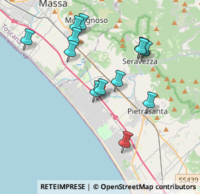 Mappa Autostrada Azzurra, 55047 Forte dei Marmi LU, Italia (3.79769)