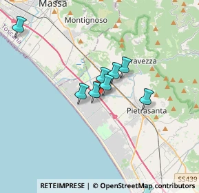 Mappa Autostrada Azzurra, 55047 Forte dei Marmi LU, Italia (4.13273)