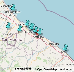 Mappa Via Facchini, 47841 Cattolica RN, Italia (21.00308)
