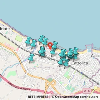 Mappa Via Facchini, 47841 Cattolica RN, Italia (0.745)