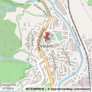 Mappa Via Giulio Braga, 266, 59021 Vaiano, Prato (Toscana)