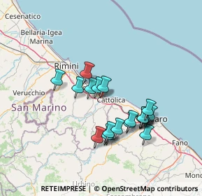 Mappa Via Tintoretto, 47843 Misano Adriatico RN, Italia (12.743)