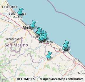 Mappa Via Tintoretto, 47843 Misano Adriatico RN, Italia (9.61385)