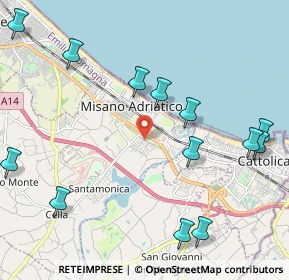 Mappa Via Tintoretto, 47843 Misano Adriatico RN, Italia (2.67769)