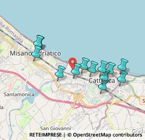 Mappa Via Gran Bretagna, 47841 Cattolica RN, Italia (1.73154)