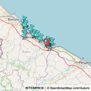 Mappa Via Gran Bretagna, 47841 Cattolica RN, Italia (5.58647)