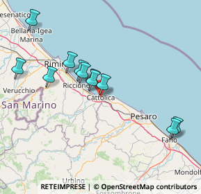 Mappa Via Milazzo, 47841 Cattolica RN, Italia (15.03364)