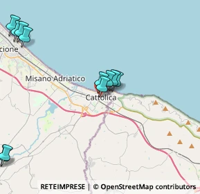 Mappa Via Milazzo, 47841 Cattolica RN, Italia (4.89636)