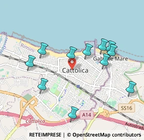 Mappa Via Milazzo, 47841 Cattolica RN, Italia (0.99545)