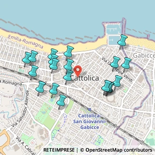 Mappa Via Milazzo, 47841 Cattolica RN, Italia (0.4975)