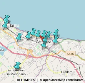 Mappa Via Milazzo, 47841 Cattolica RN, Italia (1.88867)