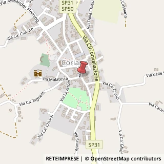 Mappa Piazza Giuseppe Mazzini, 3, 47853 Coriano, Rimini (Emilia Romagna)