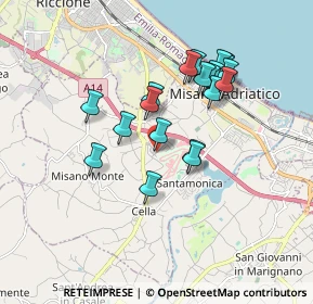 Mappa Via Enzo Ferrari, 47843 Misano Adriatico RN, Italia (1.5955)