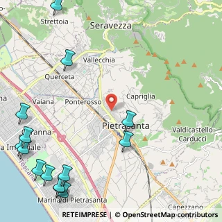 Mappa Via Vincenzo Gioberti, 55045 Pietrasanta LU, Italia (3.51786)