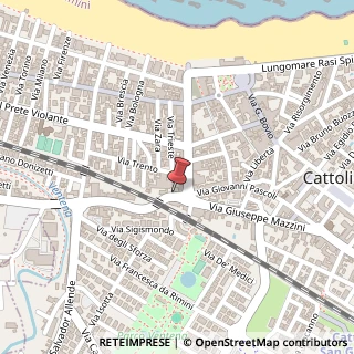 Mappa Via Giuseppe Mazzini, 98, 47841 Cattolica, Rimini (Emilia Romagna)