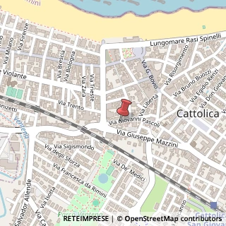 Mappa Via Giovanni Pascoli, 65, 47841 Cattolica, Rimini (Emilia Romagna)