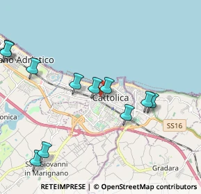 Mappa Via Giovanni Pascoli, 47841 Cattolica RN, Italia (2.32455)
