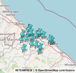 Mappa Via Camillo Benso Conte di Cavour, 61011 Gabicce Mare PU, Italia (10.129)