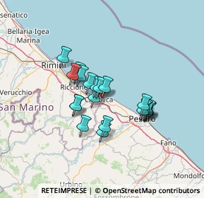 Mappa Via Camillo Benso Conte di Cavour, 61011 Gabicce Mare PU, Italia (10.278)