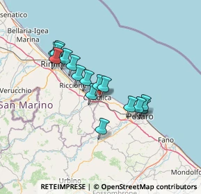 Mappa Via Camillo Benso Conte di Cavour, 61011 Gabicce Mare PU, Italia (11.62688)