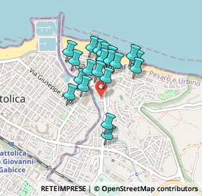 Mappa Via Camillo Benso Conte di Cavour, 61011 Gabicce Mare PU, Italia (0.3185)