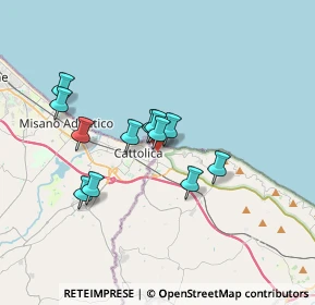 Mappa Via Camillo Benso Conte di Cavour, 61011 Gabicce Mare PU, Italia (2.83333)