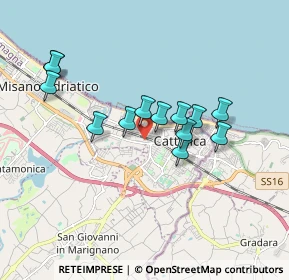 Mappa Via Masaniello, 47841 Cattolica RN, Italia (1.55231)