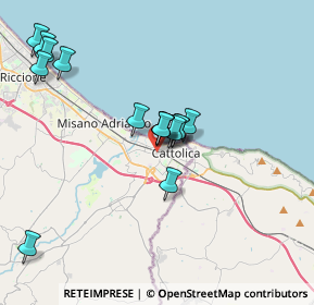 Mappa Via Masaniello, 47841 Cattolica RN, Italia (3.53533)