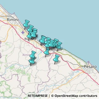 Mappa Via Masaniello, 47841 Cattolica RN, Italia (5.3165)