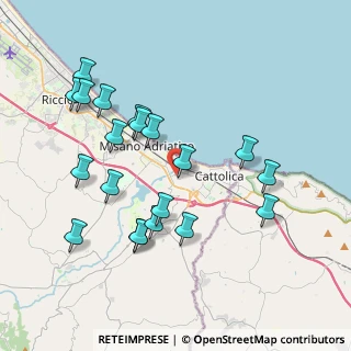 Mappa Via Marvelli, 47841 Cattolica RN, Italia (4.062)