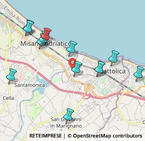 Mappa Via Marvelli, 47841 Cattolica RN, Italia (2.22231)