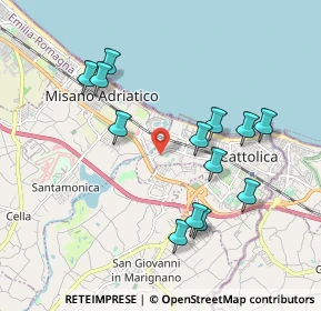 Mappa Via Marvelli, 47841 Cattolica RN, Italia (1.95154)